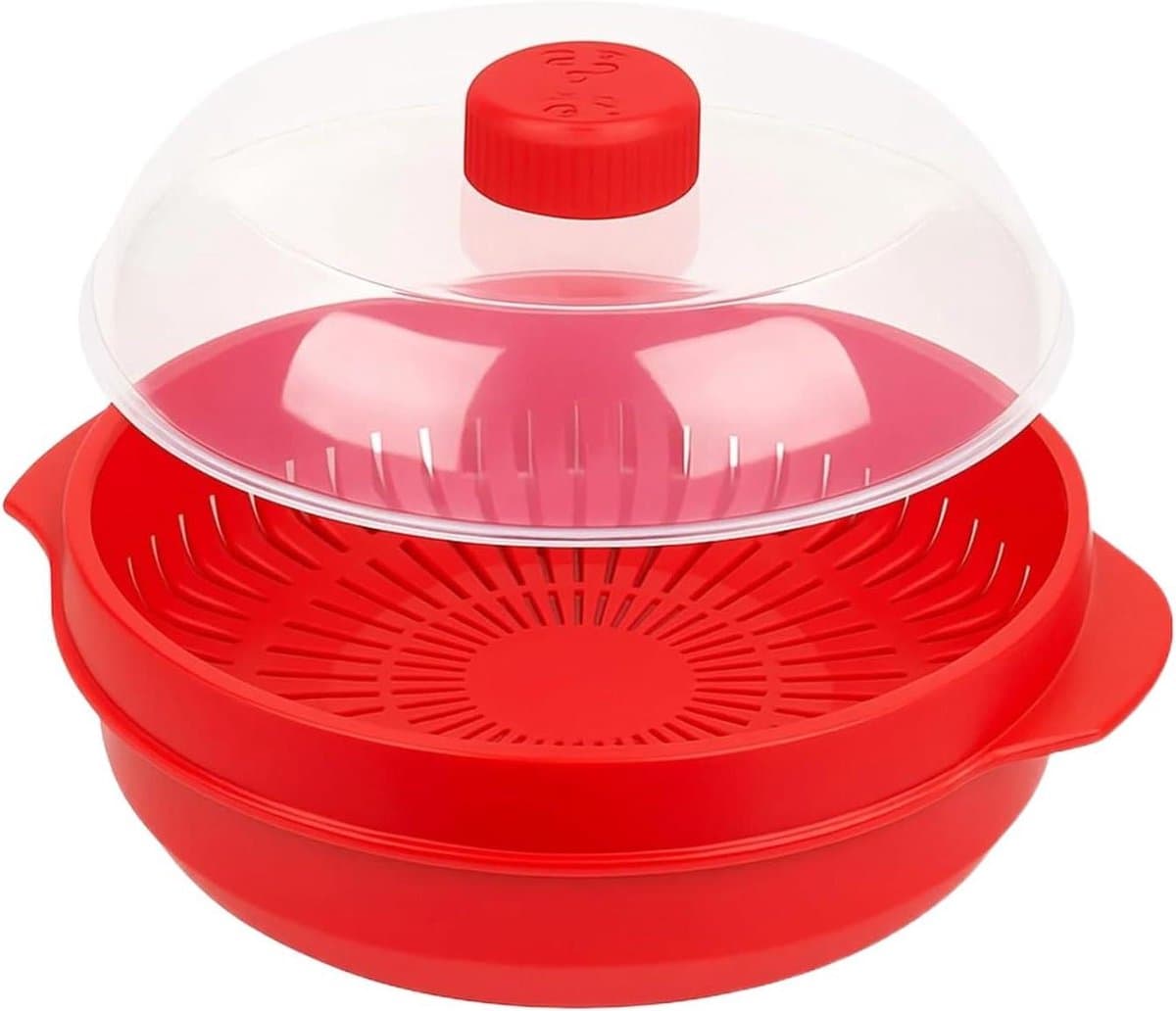 Microwaves Steamer - Magnetron Groente Vrouwelijke - Dubbellaags Keuken Kookharnas Verwarming, Magnetron Sensor Met Deksel | Werkt Voor Een Appartement Voor — afbeelding 1