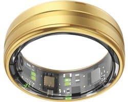 NOLATR Pro, Slimme Ring met Stappenteller, Activiteitstracker & Hartslagmeter – Zonder Abonnement & Nederlandse App – Goud – Maat 9
