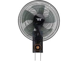 Wandventilator - Stille ventilator - Ruimte Koelen - Vijf Lamellen - 16 inch - Mechanisch