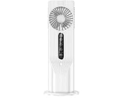 Draagbare airconditioning, 6 snelheidsinstellingen, persoonlijke koelventilator, met 6-uurs timer, 3-in-1 luchtkoeler, geschikt voor kamers, kantoren en kamperen, wit — afbeelding 1