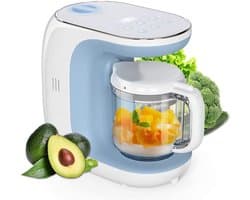 Homogenisator bereidt babyvoeding voor baby's, robotkookmachine voor kinderen met automatisch koken en uitschakelen, touch-bedieningspaneel, ontdooien en stomen