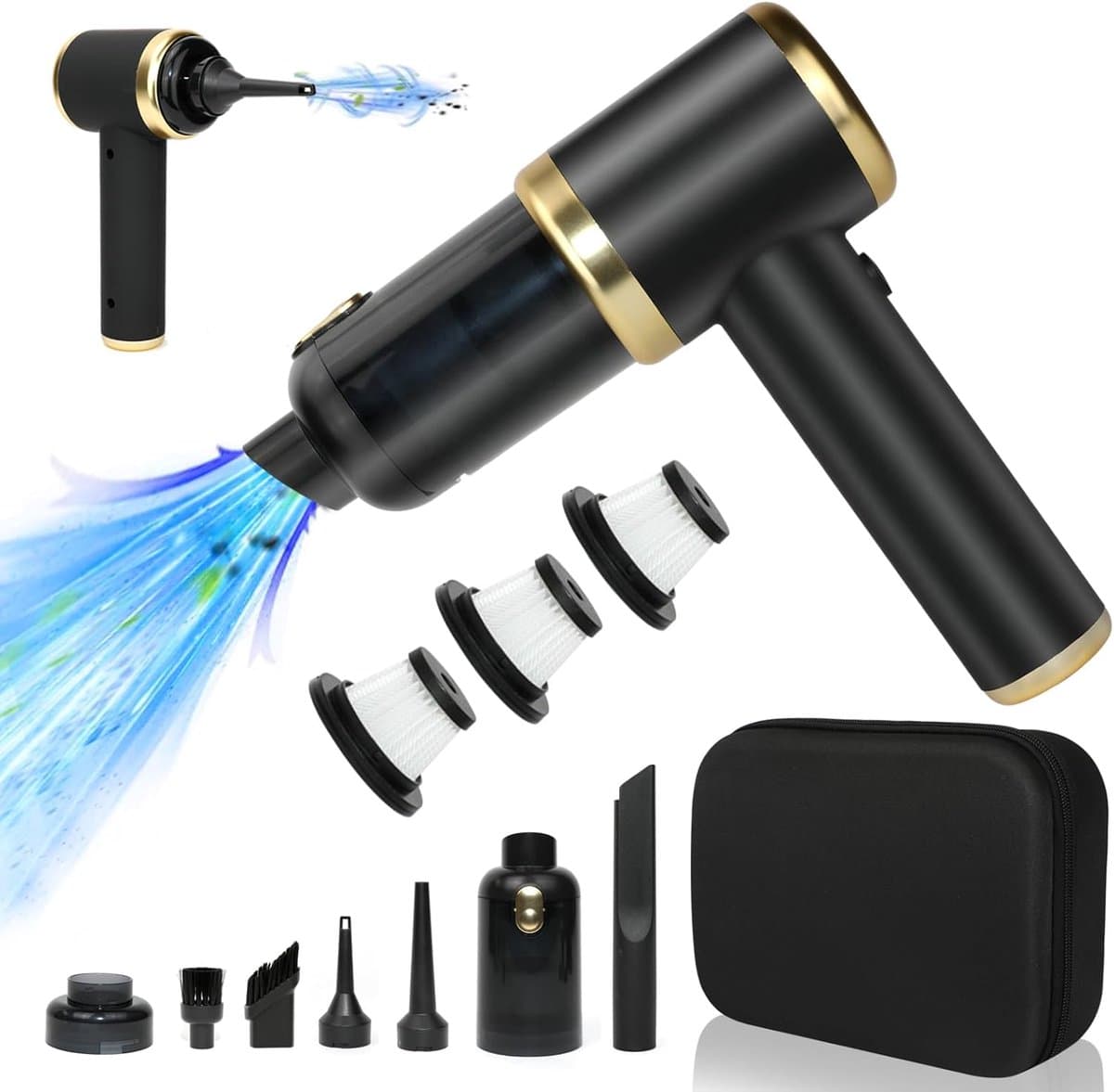 Lexium Kruimeldief snoerloos – Kruimeldief met steel – Nat&Droog – Handstofzuiger – Extreme zuigkracht – Kruimeldief snoerloos – Kruimelzuiger – Jouw ultieme schoonmaakpartner – Kruimelzuiger – Autostofzuiger – Handstofzuiger - Draadloos — afbeelding 1