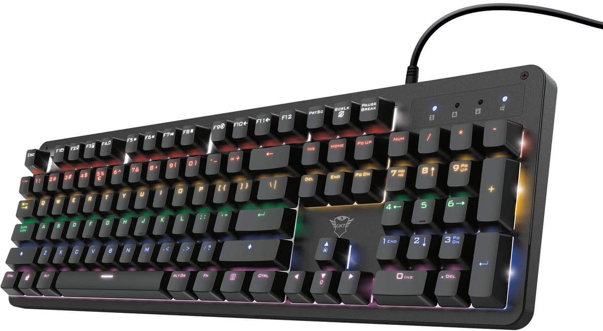 Trust GXT 1863 Thaz - Gaming Toetsenbord - RGB - Mechanisch - Zwart — afbeelding 1