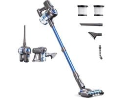DailySupplies® Stofzuiger Zonder Zak - Steelstofzuiger Draadloos - Steelstofzuigers - Stofzuigers - Vacuum Cleaner - Blauw