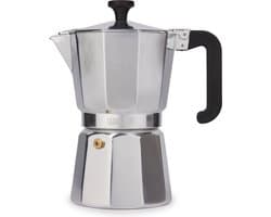 La Cafetière Venice Aluminium espressomaker met koelblijvende handgreep en knop