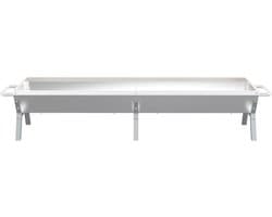 vidaXL Barbecueplaat 158x42x31 cm roestvrij staal zilverkleurig