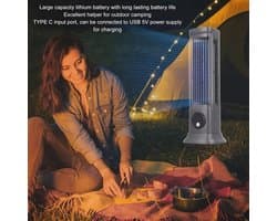 Bladloze Torenventilator met 3 Snelheden - 10 Inch Zwijgende Desktop Fan voor Thuis en Kantoor