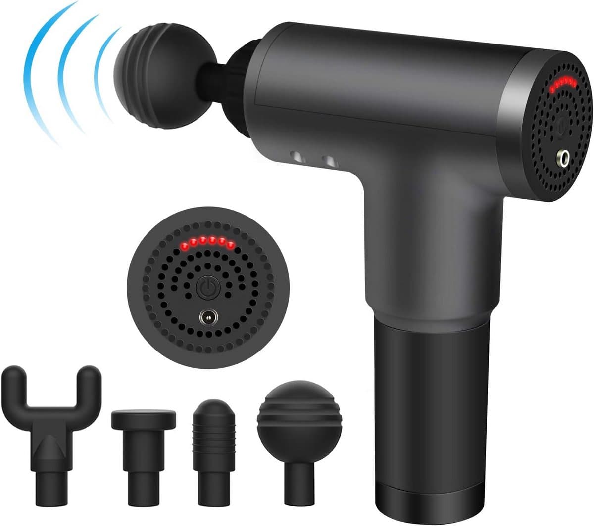 Draagbaar Massagepistool voor Diepe Weefselmassage - 6 Snelheidsinstellingen en Krachtige Motor — afbeelding 1