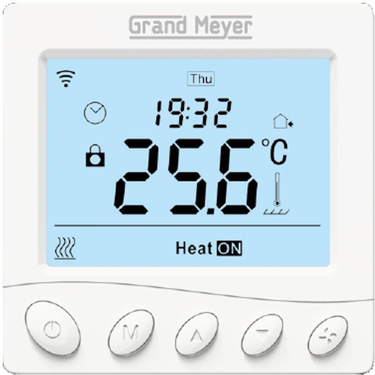 Programmeertbare Wi-Fi thermostaat W350, 16A, 230 V, Wit — afbeelding 1