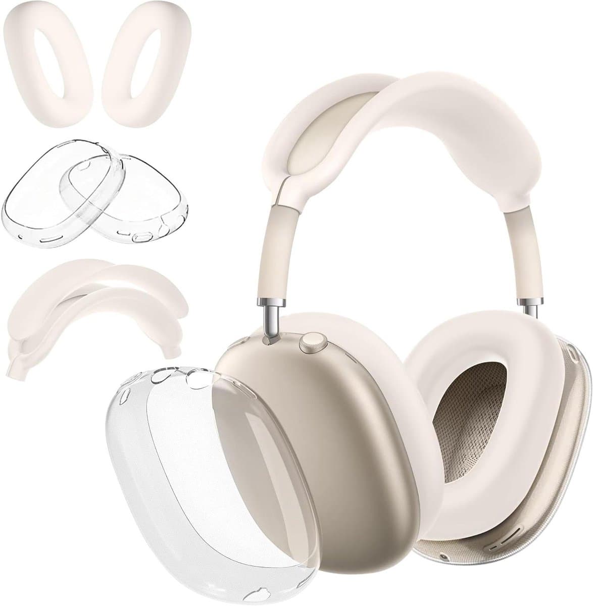 Allecta - Siliconen Beschermhoes voor Earpads van AirPods Max, Earcup Cover Protector - Sterrenlicht Blauw - Duurzaam en Beschermend — afbeelding 1