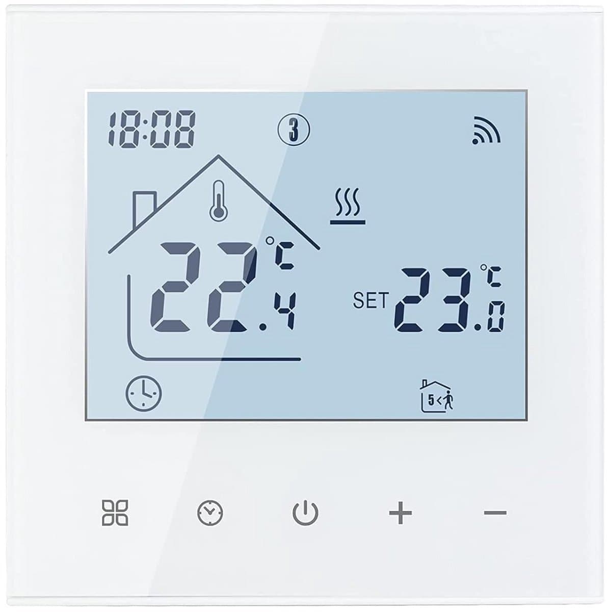 Slimme Wifi Thermostaat voor Vloerverwarming (Water) - App & Spraakbesturing - LCD Touchscreen — afbeelding 1
