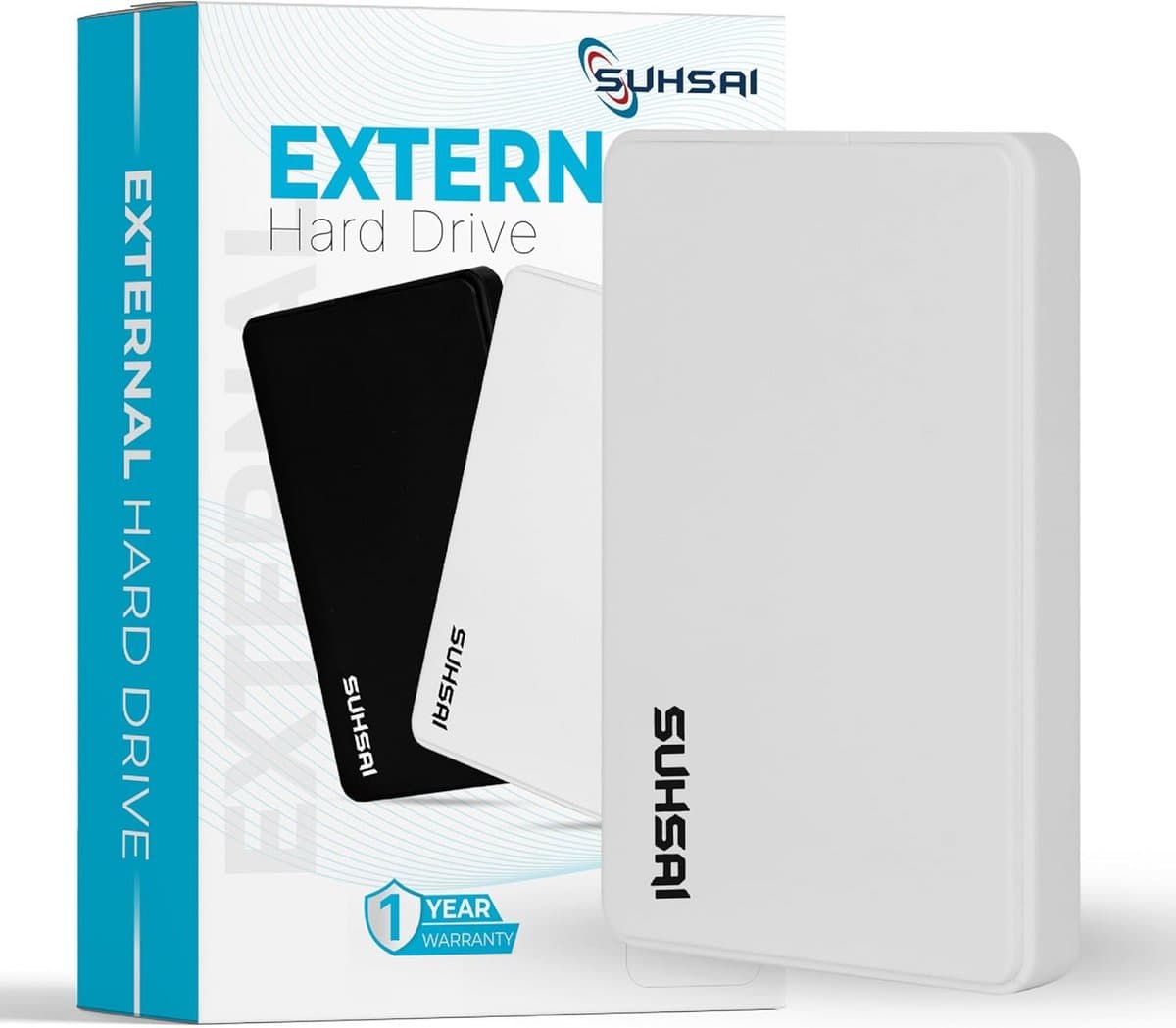 Draagbare Externe Harde Schijf 1TB - 2,5 Inch Opslag voor Back-up - USB 2.0 Compatibel met PC, Mac, Laptop & Chromebook — afbeelding 1