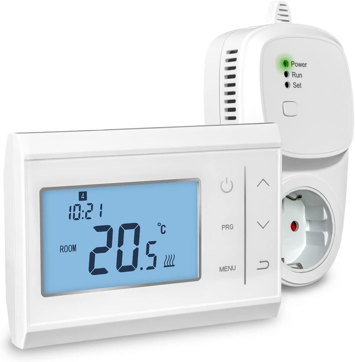 Draadloze Kamerthermostaat Set met Tuya Wifi App - Voor Elektrische Verwarming — afbeelding 1