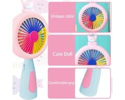 Draagbare Reisventilator - Oplaadbare Mini Ventilator voor Thuis en Reizen