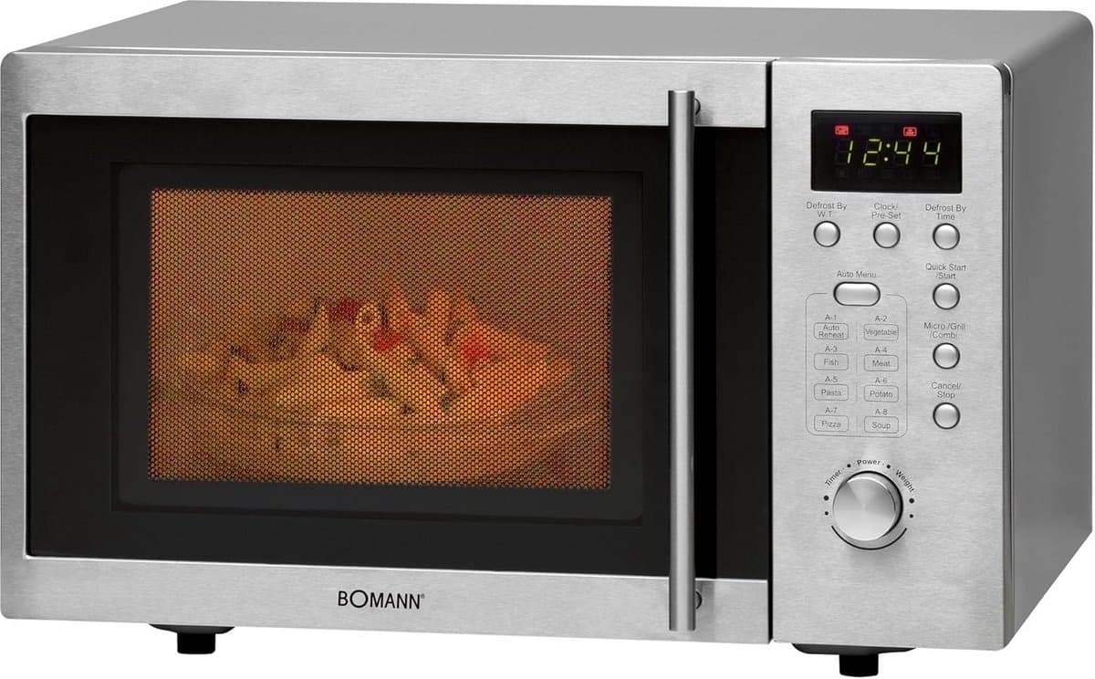 Kleine Magnetron met Grill en 8 Programma's | 1000 Watt, 20 Liter, Ruimtebesparend — afbeelding 1