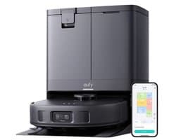 eufy X10 Pro Omni Robot Stofzuiger en Mop - 8.000 Pa zuigkracht - Dubbele dweilpads met 12 mm auto-lift en tapijtdetectie - Herkent 100+ objecten voor obstakelvermijding - Alles-in-één station voor dagelijks onderhoud