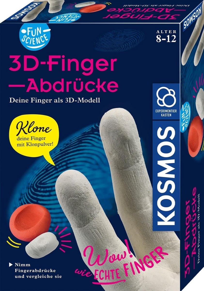 Experimenteerdoos 3D-Vingerafdrukken - Leuke Vingerafdruktechnieken voor Kinderen vanaf 8 jaar — afbeelding 1