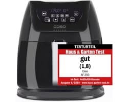 Heteluchtfriteuse 3 Liter (1 kg capaciteit) - 1400W - Zwart met RVS Binnenkant