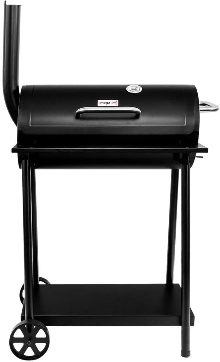 Mega-M Barrel - Houtskoolbarbecue - Met schoorsteen - Ingebouwde thermometer - Dubbel grillrooster — afbeelding 1