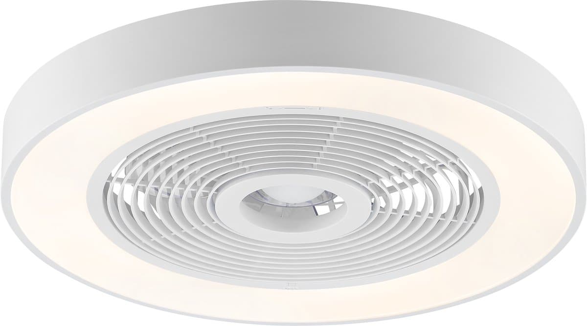 Brilliant Catania - Plafondventilator - LED 40W - CCT - 2700K-6500K - Dimbaar - ICRGB - Nachtlicht - Timer - Afstandsbieding - Wit — afbeelding 1