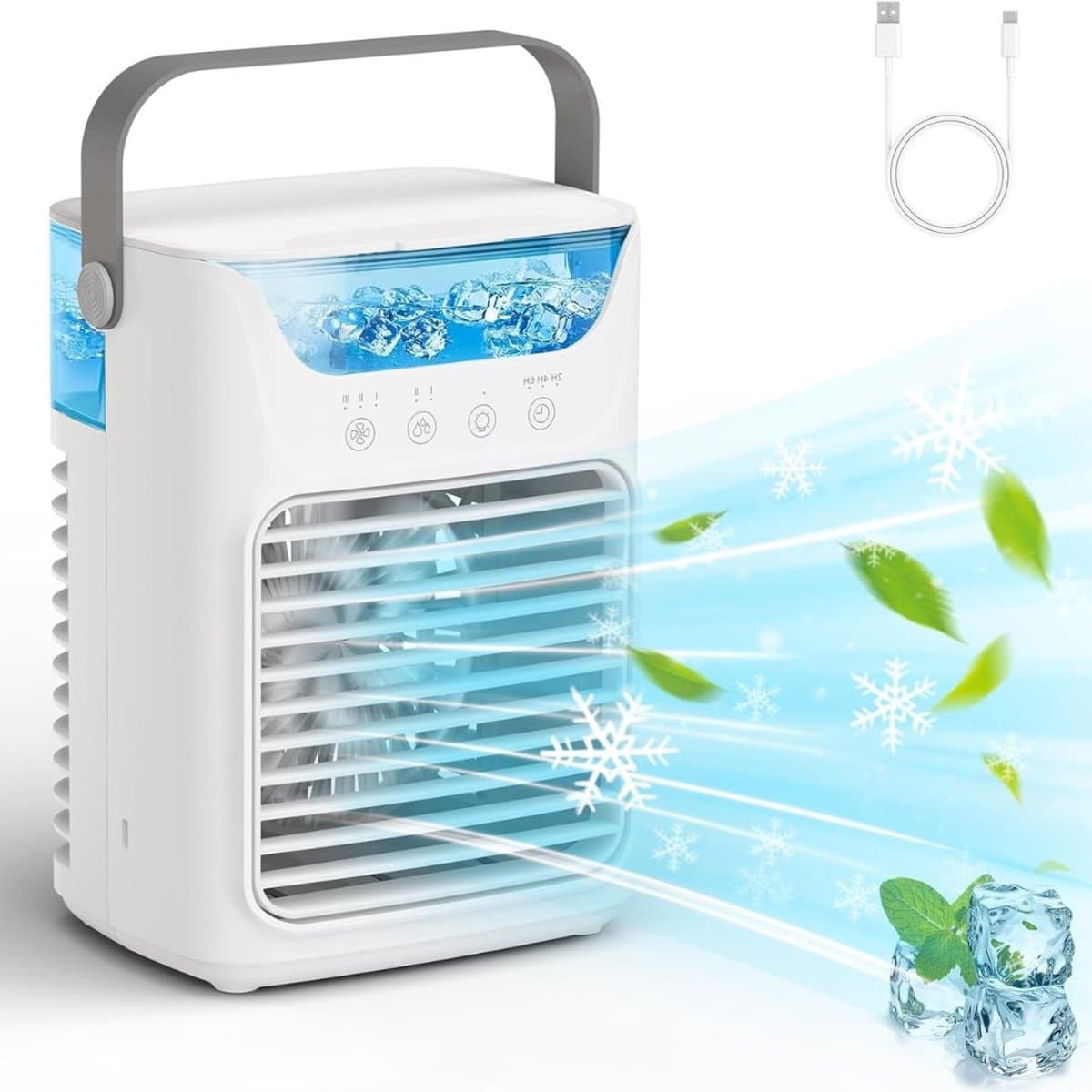 MKSS® Mobiele Airco - Airconditioning - Ventilatoren - Airco Zonder Afvoerslang - Wit — afbeelding 1