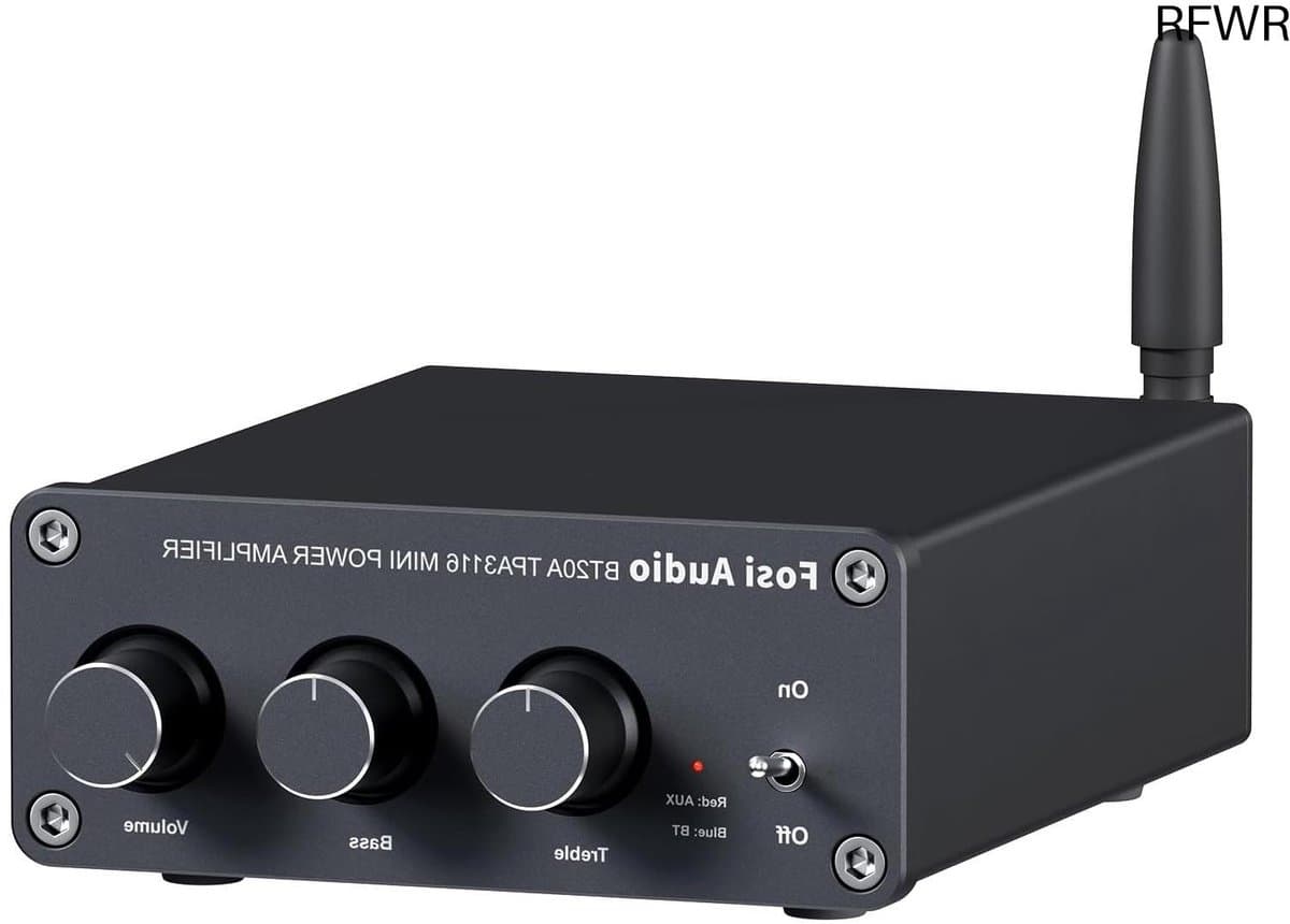 RFWR® Mini Bluetooth Stereo Versterker met 100W x 2 - 2.0 Kanaals HiFi Versterker voor Draadloze Geluidsstreaming — afbeelding 1