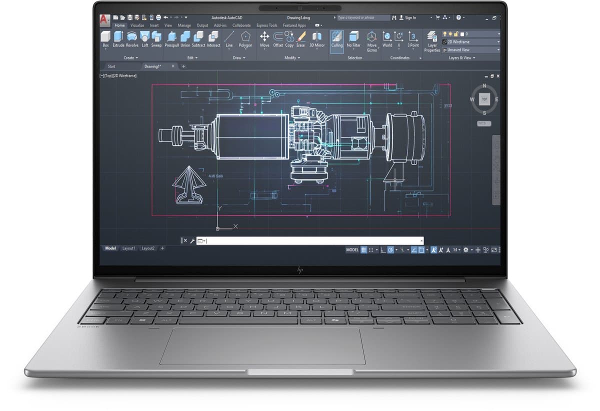 HP ZBook 8 G1i Intel Core Ultra 9 285H Mobiel werkstation 40,6 cm (16") WUXGA 32 GB DDR5-SDRAM 1 TB SSD Wi-Fi 7 (802.11be) Windows 11 Pro AI PC Zilver — afbeelding 1