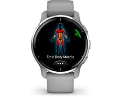 Garmin Venu 2 Plus Health Smartwatch - Amoled touchscreen - 9 dagen batterij - Spraakbesturing - Powder Gray