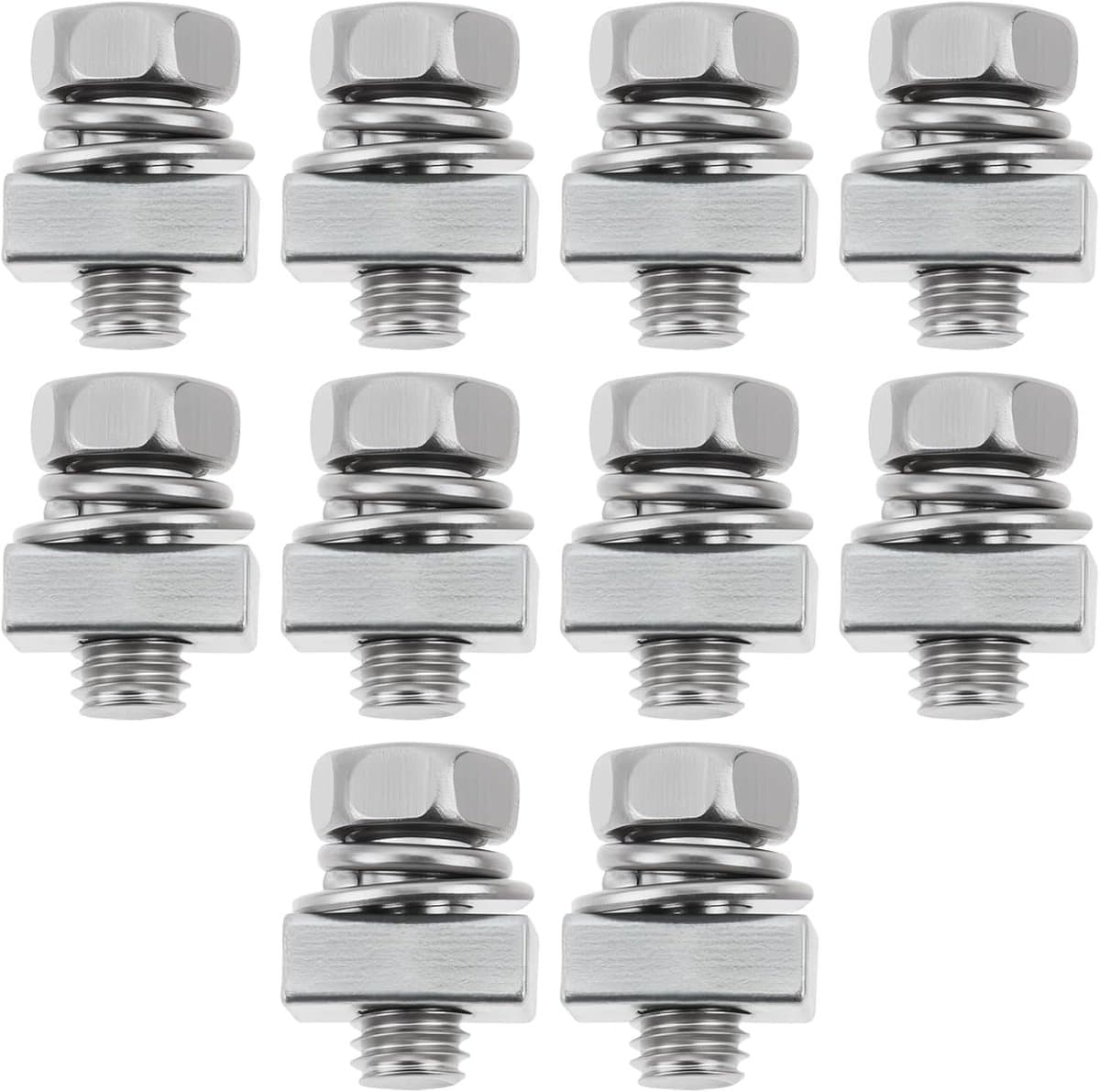 Grasmaaier batterij bevestiging M5x10mm - 20 stuks vierkante moer schroef set - vervang oude hardware - ShopVlot — afbeelding 1