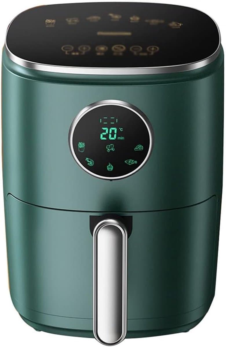 Heteluchtfriteuse - Fritesmachine - Gezond Bakken - Olievrij en Draagbaar - 3.6 Liter - Groen — afbeelding 1
