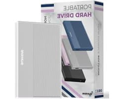 Externe Harde Schijf - Draagbare Opslag - Gegevens Back-uppen - Snelle Dataoverdracht - 120GB Capaciteit - Zilver