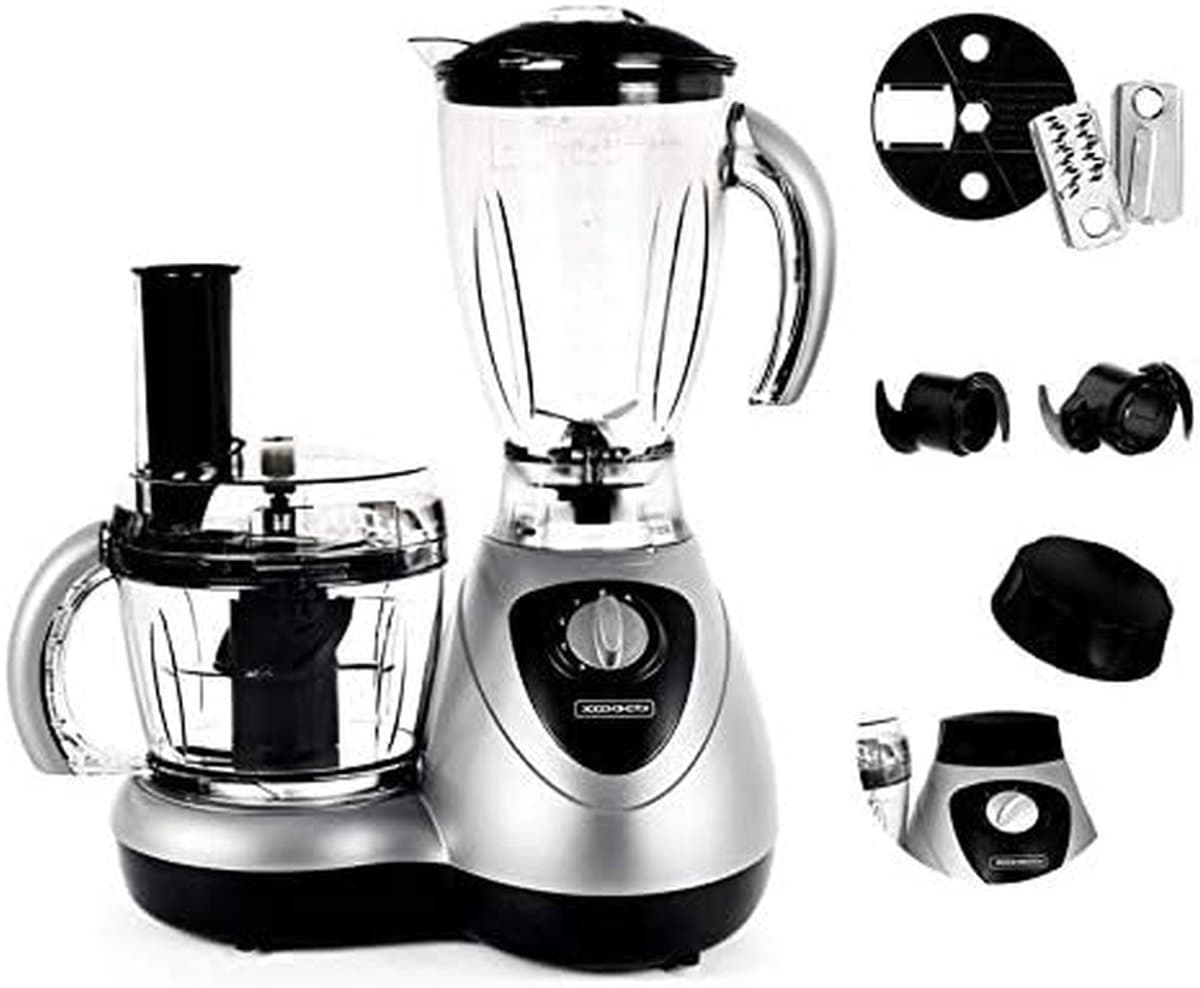 Keukenmachine - Keukenrobot - Mengen en Blenden - 500 Watt Motor - 1.5L Blender - Zilver Zwart — afbeelding 1