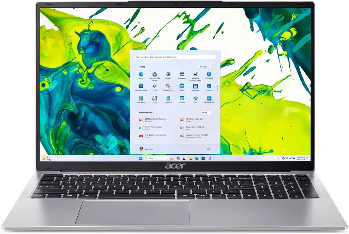 Aspire AL17-31P-301X - Laptop - 17 inch - Core 3 - 8GB - 512GB SSD -Zilver — afbeelding 1