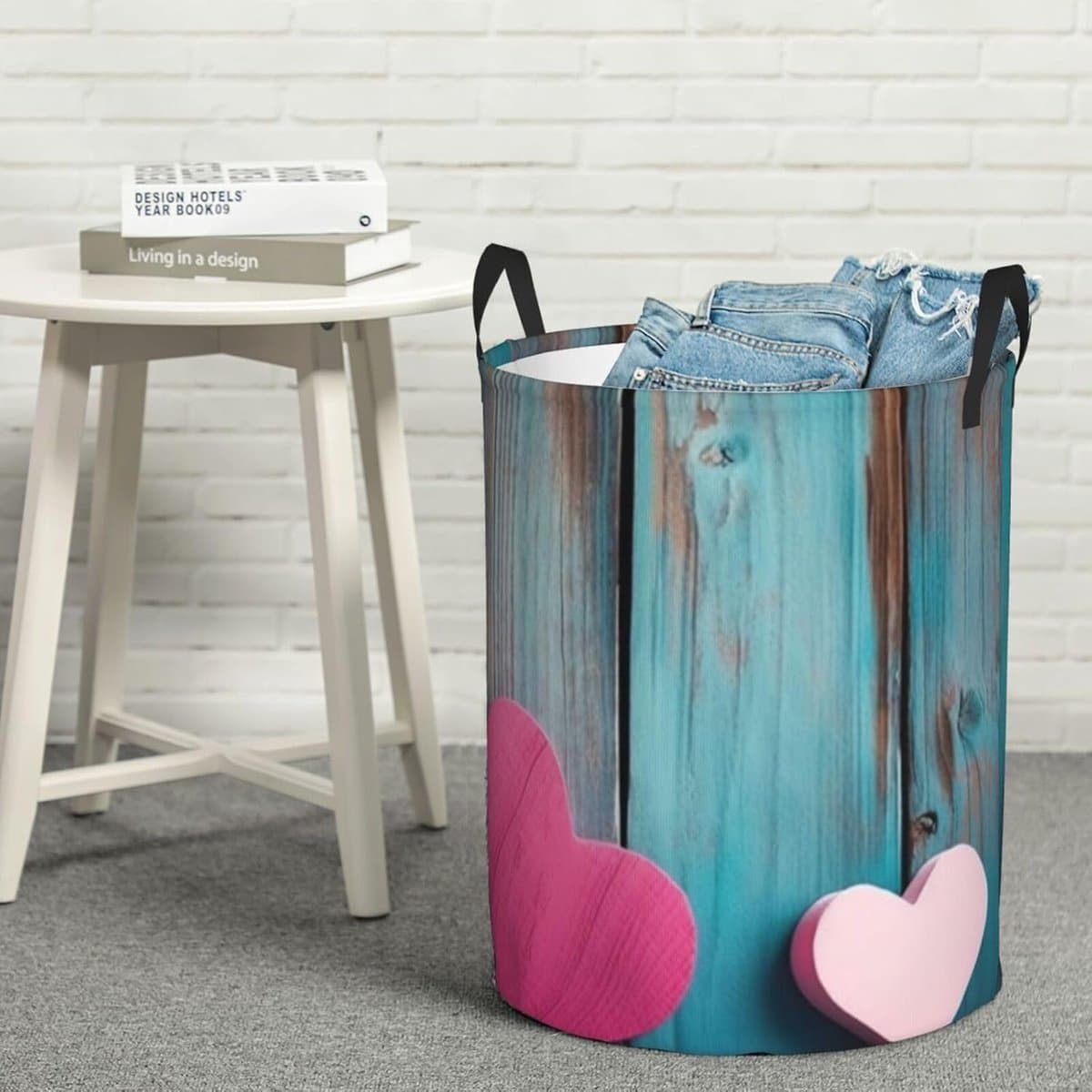 Wasmand met handvatten - Opbergmand Ronde mand - Kleding opbergen - Lichtgewicht ontwerp - 498 x 399 x 498 cm — afbeelding 1