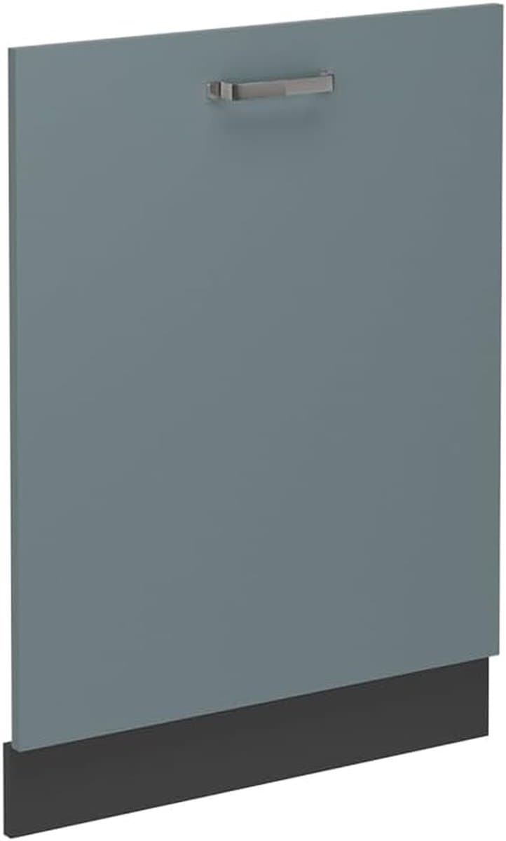 Vaatwasserfrontpaneel - Keukenpaneel - Keuken Integratie - Naadloze Inbouw - 60 cm - Blauw-grijs — afbeelding 1