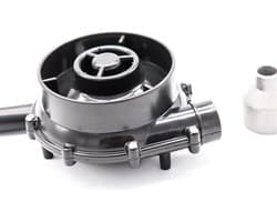 Centrifugaal Ventilator - Hoge Druk - Lucht Verplaatsen - 21 Bladen - 12V - Zilver
