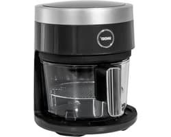 Heteluchtfriteuse Glas - Airfryer Frituurpan - Gezond Koken - 4.5 Liter Inhoud - 800g Friet - Zwart
