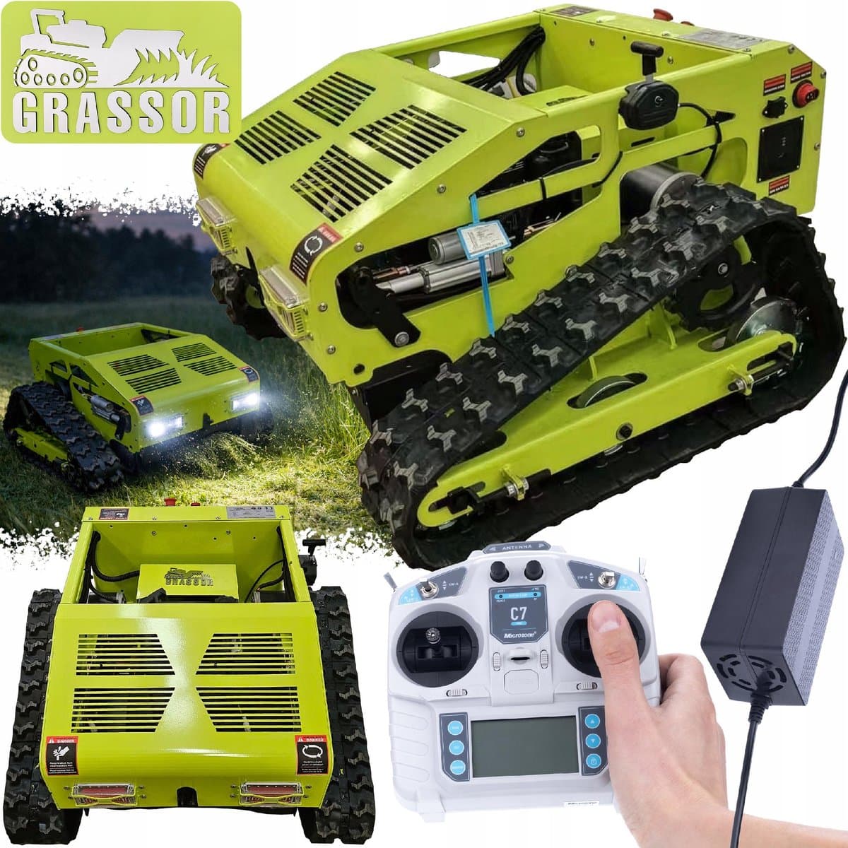 Grassor Robotmaaier Rups MultiForce 550T-G10A Armor - Hybride 550 mm - 2200W Generator, 2x900W — afbeelding 1