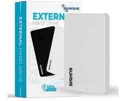 Draagbare Externe Harde Schijf 1TB - 2,5 Inch Opslag voor Back-up - USB 2.0 Compatibel met PC, Mac, Laptop & Chromebook