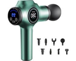 Massage Gun - Spierontspanning Apparaat - Herstel Bevorderen - 99 Snelheden 9 Koppen - 800 gram - Zwart