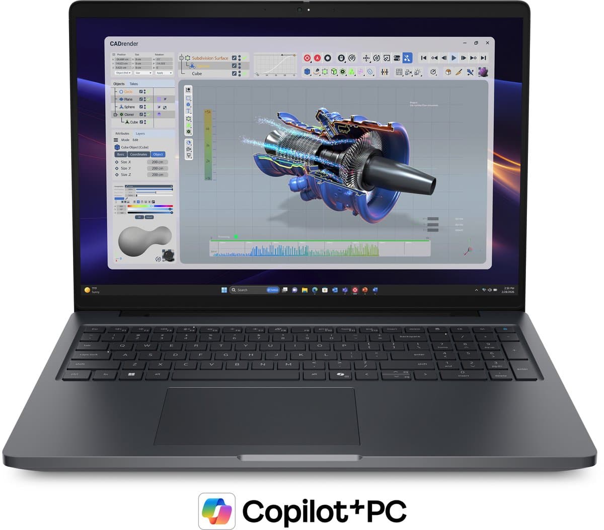 DELL Pro Precision 5 16 PW516261 Copilot+ PC Intel Core Ultra 7 366H Laptop 40,6 cm (16) Full HD+ 32 GB LPDDR5x-SDRAM 1 TB SSD NVIDIA RTX Pro 1000 Blackwell Wi-Fi 7 (802.11be) Windows 11 Pro Zwart Engels — afbeelding 1