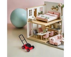 Miniatuur Grasmaaier - Realistisch Tuingereedschap - Poppenhuisdecoratie - Micro Landschapsaccessoire - Compact en Aanpasbaar - Gedetailleerd Figuur