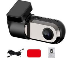 SnelShoppen - USB-dashcam voor auto, 360 graden rotatie, ADAS-ondersteuning, groothoek 140°, nachtzicht, DVR-dashboardcamera voor Android-navigatie, l