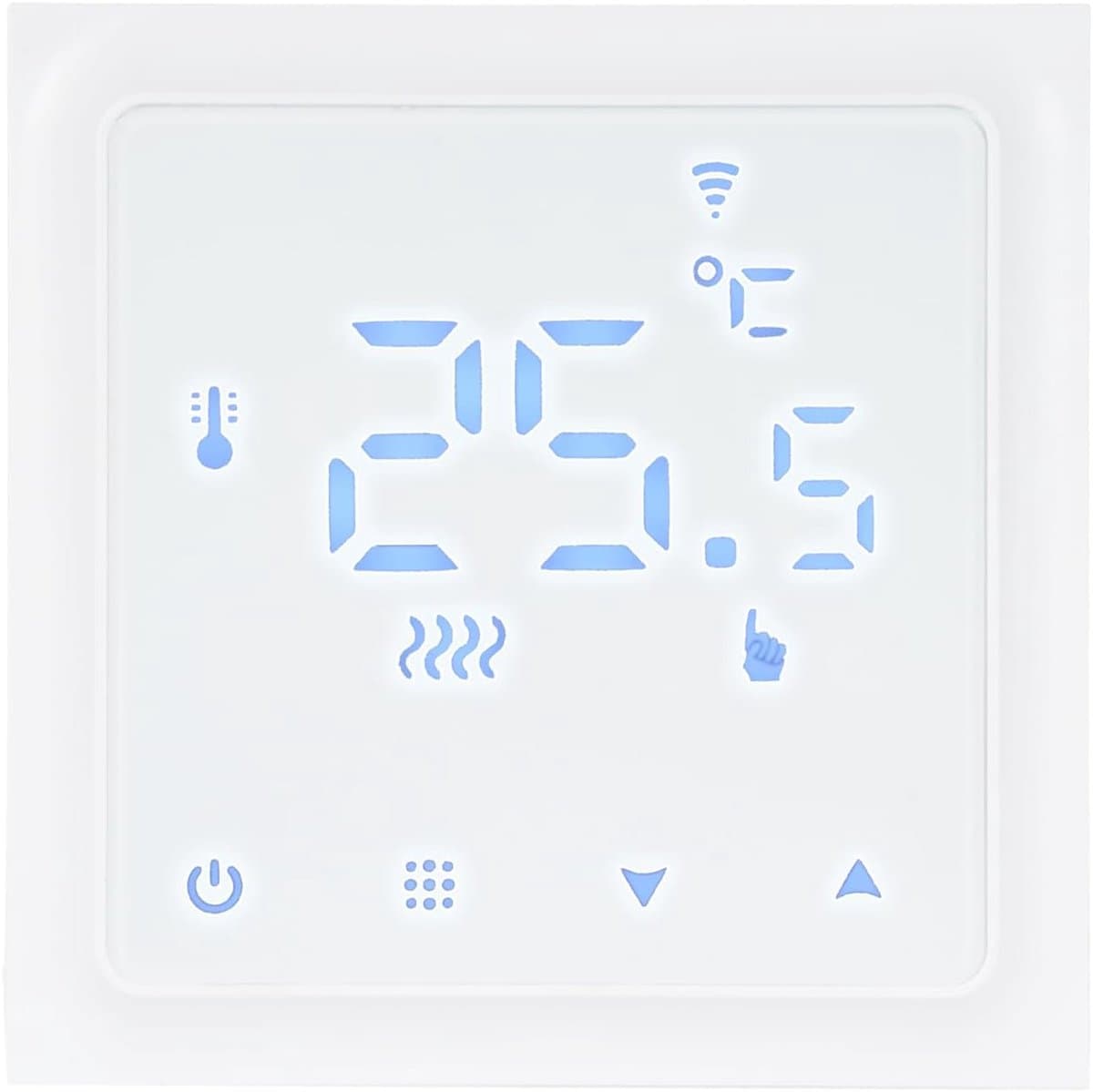 Slimme Thermostaat - Temperatuurregelaar - Comfortabel Wonen - Wekelijks Programmeerbaar - 86x86x40 mm - Wit — afbeelding 1