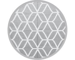 vidaXL - Buitenkleed - ARAKIL - Ø120 - cm - polypropeen - grijs