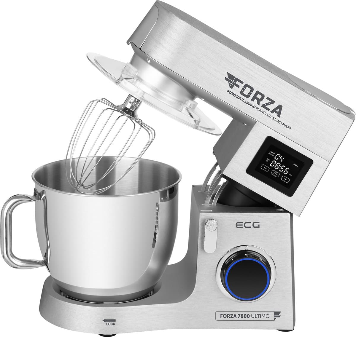 ECG FORZA 7800 Ultimo Argento - Keukenmachine - 8 liter - 1800 W - Zilver — afbeelding 1