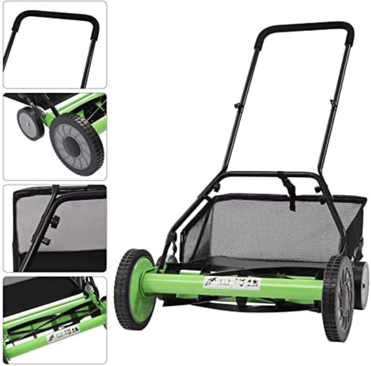 Grasmaaier handmatig - Handmaaier grasmachine - Handmaaier - Met opvangzak - 15 kg — afbeelding 1
