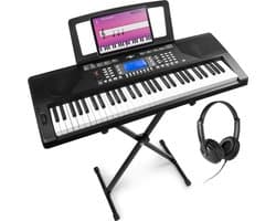 MAX Rhapsody61P keyboard set - inclusief standaard en koptelefoon - 61 aanslaggevoelige toetsen