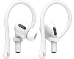 Knaak Sport Hook geschikt voor Airpods Pro/3 - Oorhaken - Siliconen - 1 paar - Wit - Veilig Sporten