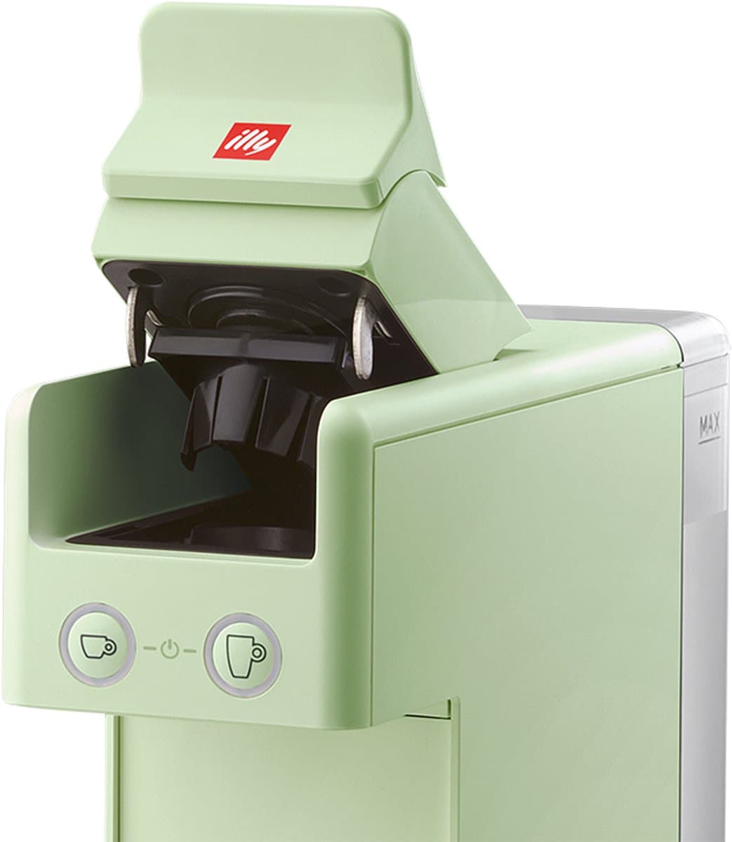 illy Y3.3 iperespresso koffiemachine – compact espresso apparaat – licht groen – eenvoudig in gebruik — afbeelding 1